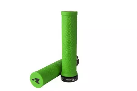 Chwyty rowerowe R-Bike Lock ON obejma CNC zielone neon - B-MPRBIKEVF20