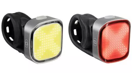 Lampki rowerowe OXC Ultra Cube-X IPX4 USB zestaw - OXFLD737