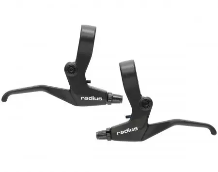 Dźwignia hamulca rowerowa V-brake 2/3 palce aluminiowe komplet - AWR0243