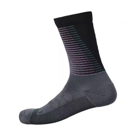 Skarpety rowerowe Shimano S-Phyre Merino szaro różowe S-M 36-40 - ECWSCBWVS31MG1660