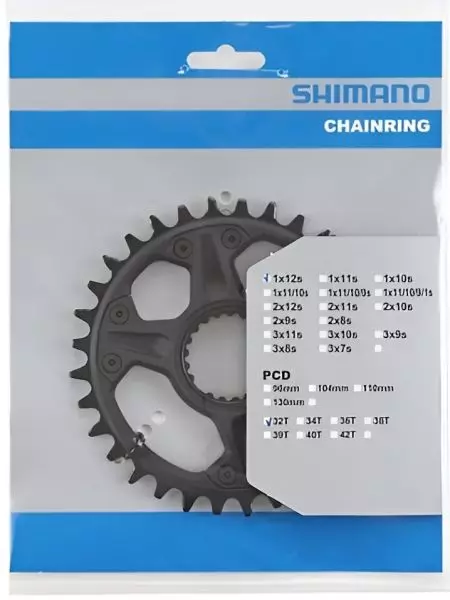 Tarcza mechanizmu korbowego Shimano FC-M6100-1 32T - Y0L198050