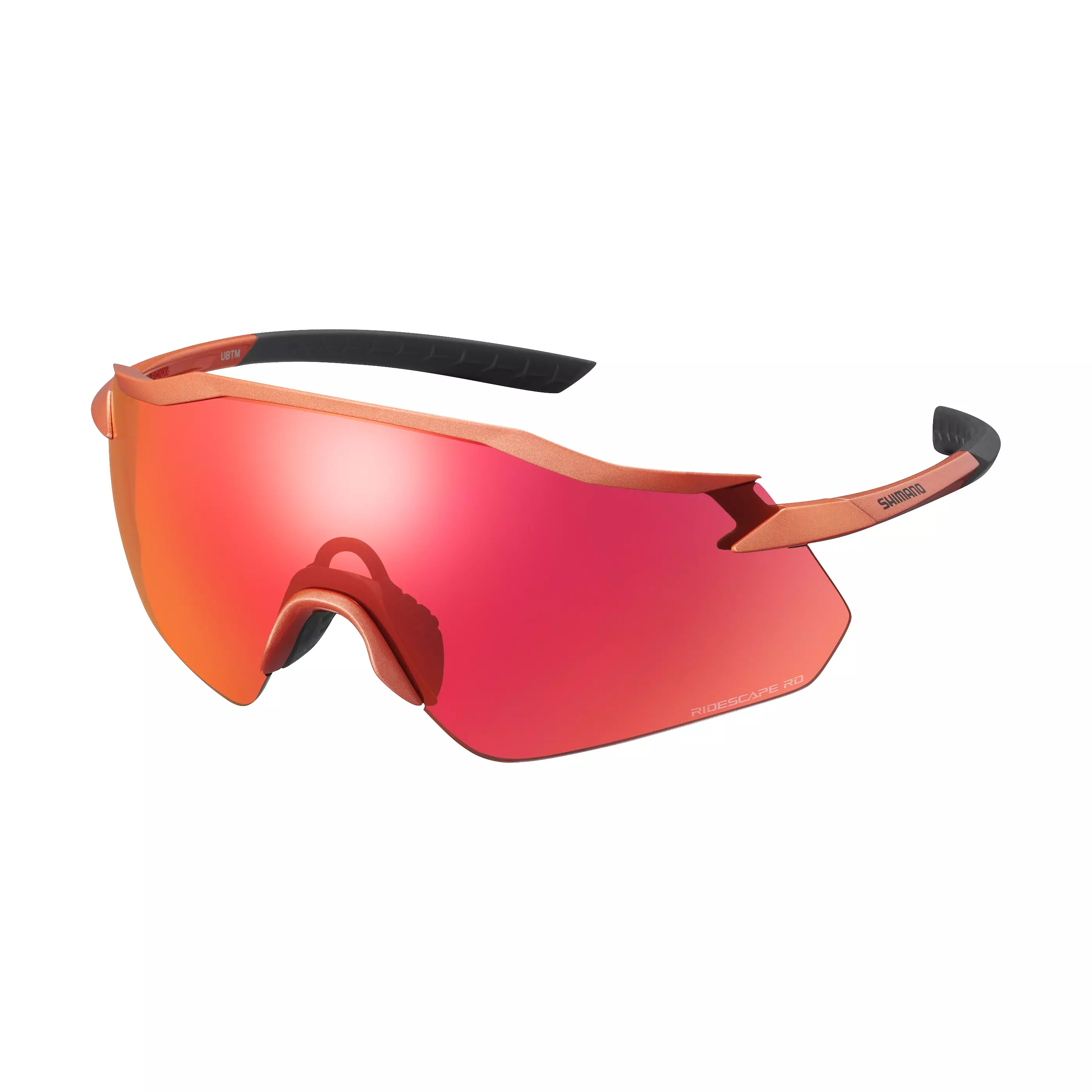 Okulary rowerowe Shimano EQNX4 Equinox Ridescape szosowe pomarańczowe