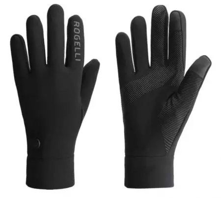 Rękawiczki rowerowe Rogelli Essential Thermal czarne M - 351849-3