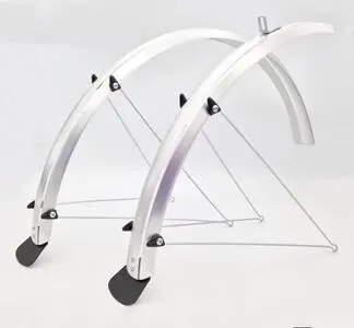 Błotniki rowerowe Spencer 28"/48 winyl chlapacz srebrny - BLK238