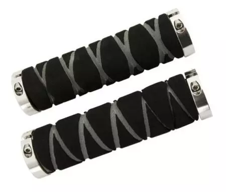 Chwyty rowerowe gripy Super-B miękka pianka lock-on czarne - CHW226