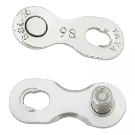 Spinka do łańcucha rowerowego 9s Taya Sigma+ SCL-20 srebrna - LAN076