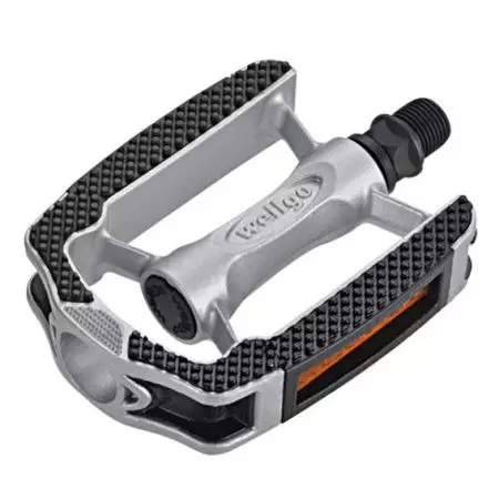 Pedały rowerowe Wellgo C169 MTB aluminium/kraton odblask srebrne - PED169