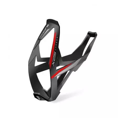Koszyk na bidon Raceone X25 carbon czarno czerwony - KOB059