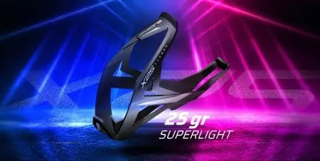 Koszyk na bidon Raceone X25 carbon czarno srebrny - KOB060