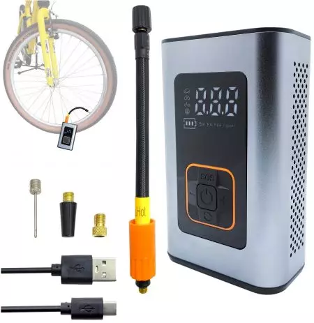 Kompresor samochodowy HLP pompka elektryczna sprężarka 4000mAh