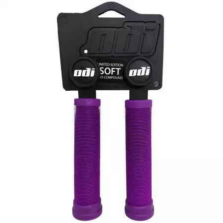 Chwyty rowerowe Odi Longneck SL 135mm Fioletowe