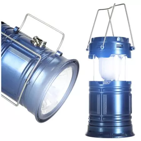 Lampa turystyczna lampka latarka biwakowa solarna - KX4836