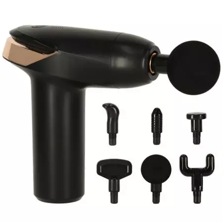 Pistolet do masażu masażer do pleców ciała mini LED 6w1 - KX3711