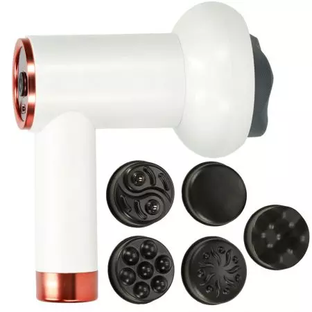 Pistolet do masażu masażer do pleców ciała pleców ujędrniający antycellulitowy 5w1 - KX3717