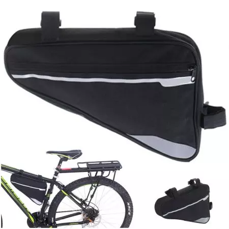Sakwa rowerowa Rallex trójkątna saszetka pod ramę na rower - KX5061