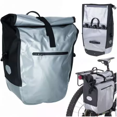 Torba rowerowa Rallex sakwa na bagażnik wodoodporna boczna 23L - KX5062