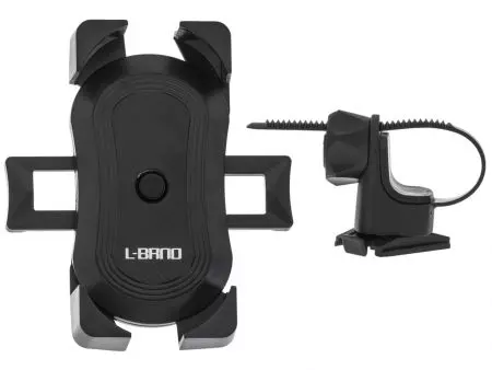 Uchwyt na telefon rowerowy motocyklowy czarny C51 stabilny - KX5337