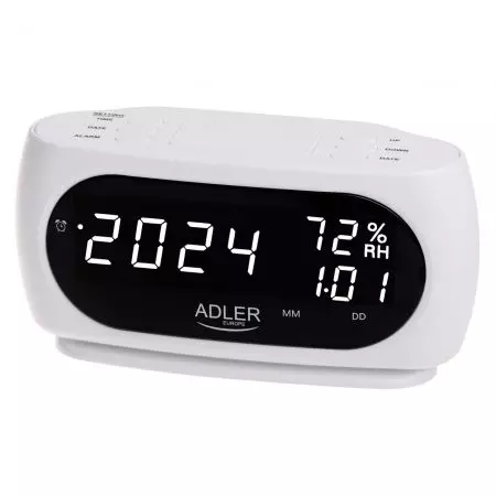 Zegarek cyfrowy budzik higrometr Adler AD 1186W - KX3616