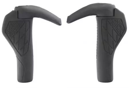Chwyty rowerowe rączki kierownicy gripy ergonomiczne z rogami 135mm - CRANKBIKE013