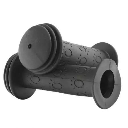 Chwyty rowerowe gripy gumowe 110mm dziecięce Czarne - CRANKBIKE015