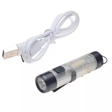 Latarka LED Wilmat mini USB-C 200mAh 19g 350 lumenów magnes brelok  - AA25378