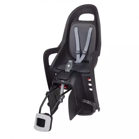Fotelik rowerowy dzięcięcy Polisport Groovy RS Czarno-szary - 8640700001