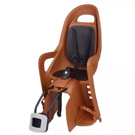 Fotelik rowerowy dzięcięcy Polisport Groovy Brązowo-czarny - 8406000030