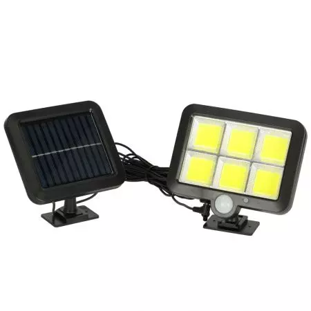 Lampa solarna czujnik ruchu i zmierzchu 120 LED pilot  - KX3096