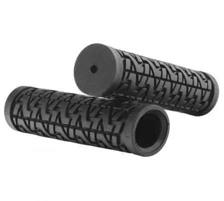 Chwyty rowerowe gripy gumowe 115mm Czarne - CRANKBIKE114