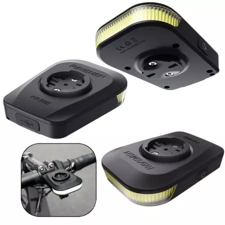 Lampa rowerowa przód Ravemen FR300 Black Powerbank pod Garmin - I-RV-FR300