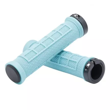 Chwyty rowerowe rączki kierownicy gripy Vini Lock 130mm Morskie