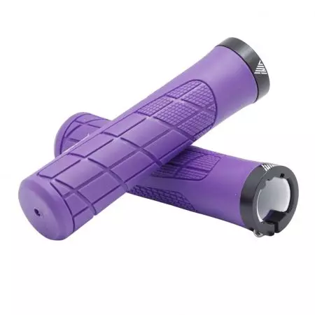 Chwyty rowerowe rączki kierownicy gripy Vini TPE 135mm Fioletowe