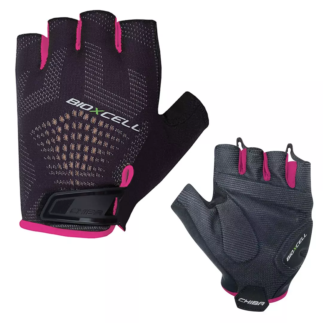Rękawiczki Chiba Bioxcell Super Fly czarno różowe XXL