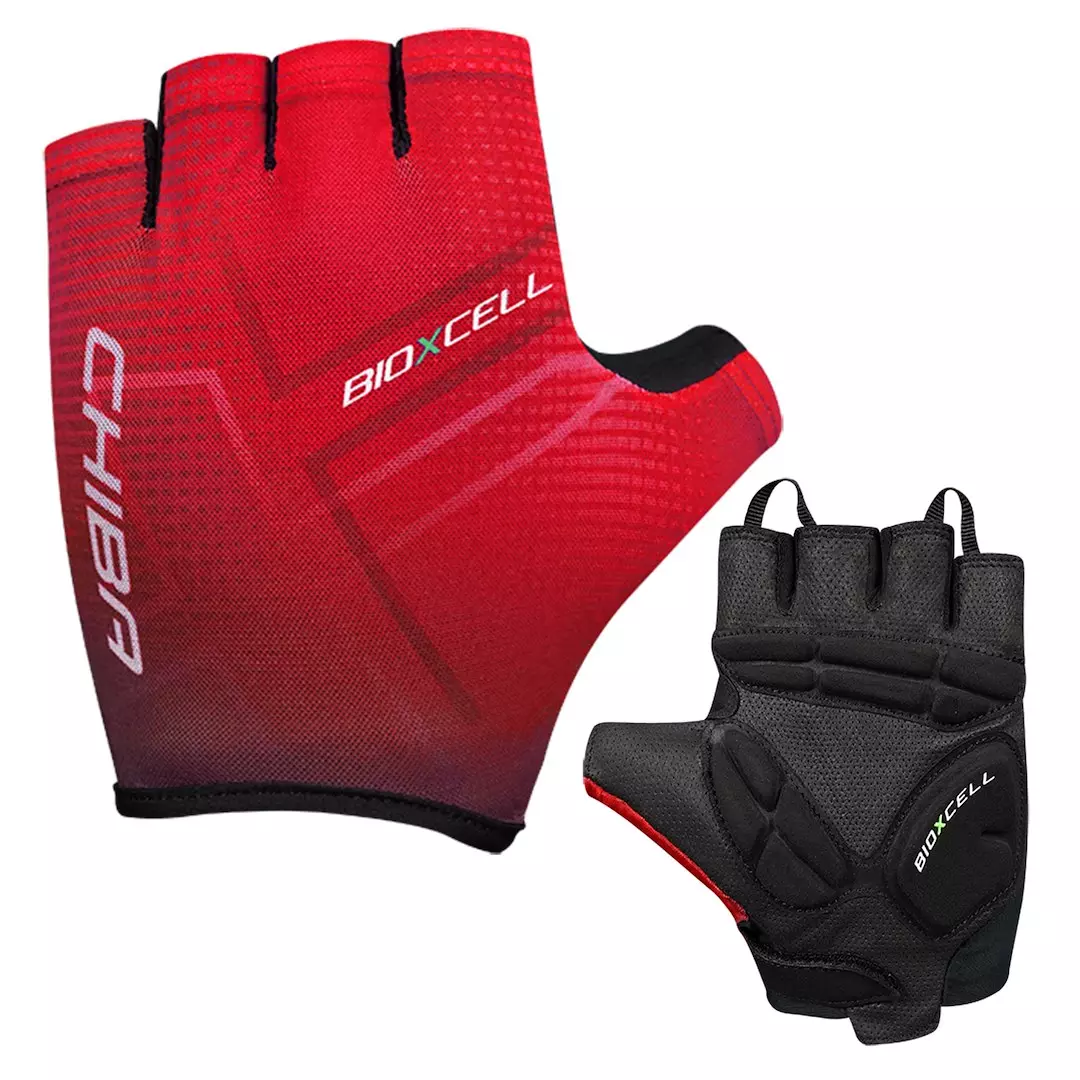 Rękawiczki Chiba Bioxcell Tan Through czerwone XL
