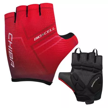 Rękawiczki Chiba Bioxcell Tan Through czerwone XXL