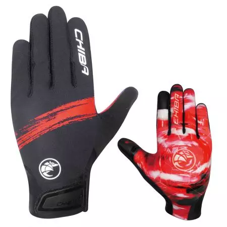 Rękawiczki Chiba Downhill Youth czerwone S