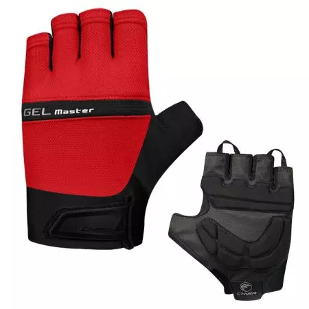Rękawiczki Chiba Gel Master czerwone XS