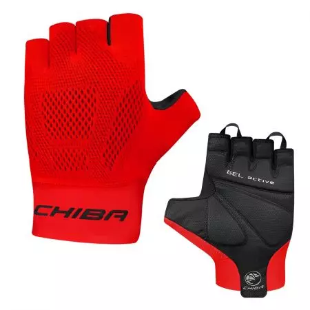 Rękawiczki Chiba Gel Super Comfort czerwone L - 3010626R-4