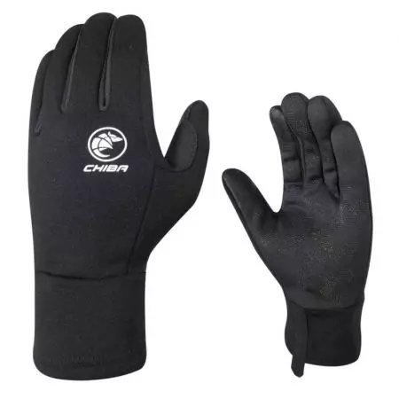 Rękawiczki rowerowe Chiba Polarfleece czarne XL - 3150320-C-5