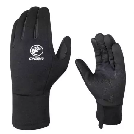Rękawiczki rowerowe Chiba Polarfleece czarne XXL - 3150320-C-6