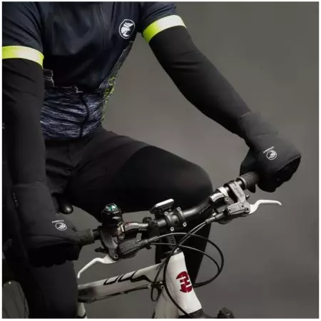 Rękawiczki rowerowe Chiba Polarfleece Titan czarne L - 3120620C-4