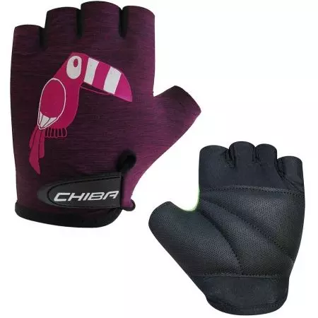 Rękawiczki Chiba Cool Kids fioletowe papuga M