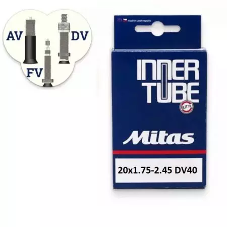 Dętka rowerowa Rubena 20x1.75-2.45" 47/62-406 DV40 - 20DV40