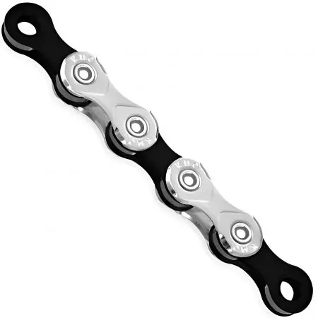 Łańcuch rowerowy 10s KMC X10 122L srebrno czarny - BX10NB122 - BX10NB122