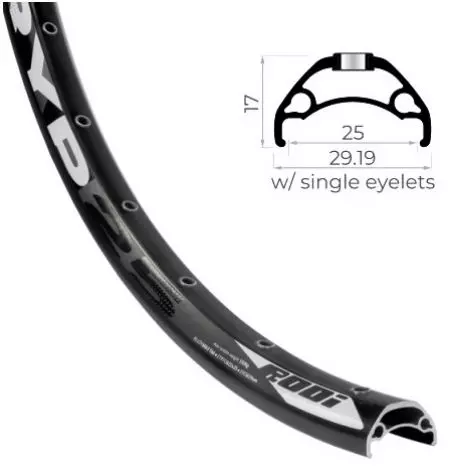 Obręcz rowerowa Rodi Tryp25 29" 622x25 32H - RODI TR292532