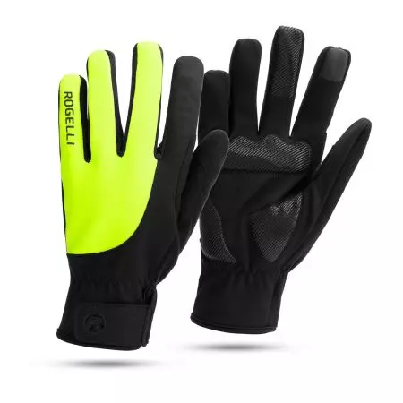 Rękawiczki rowerowe Rogelli Core II żółte XXL