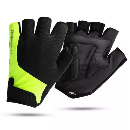 Rękawiczki rowerowe Rogelli Essential czarno żółte M - 351615-050-3 - 351615-050-3
