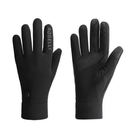 Rękawiczki rowerowe Rogelli Essential Thermal czarne XL
