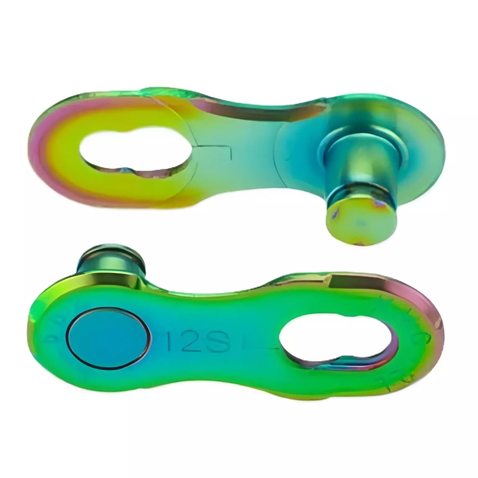 Spinka do łańcucha rowerowego 12s KMC FLATNR 2szt aurora zielona