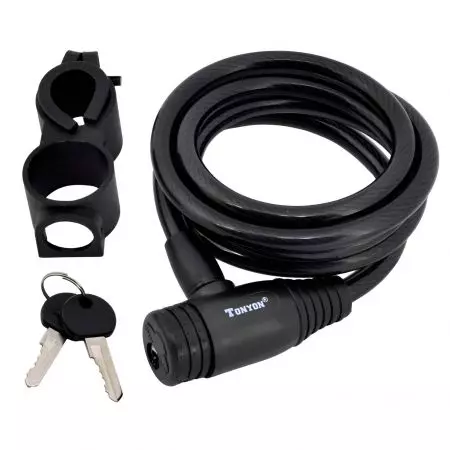 Zapięcie rowerowe Tonyon TY-536 na klucz 10x1500mm - TY536